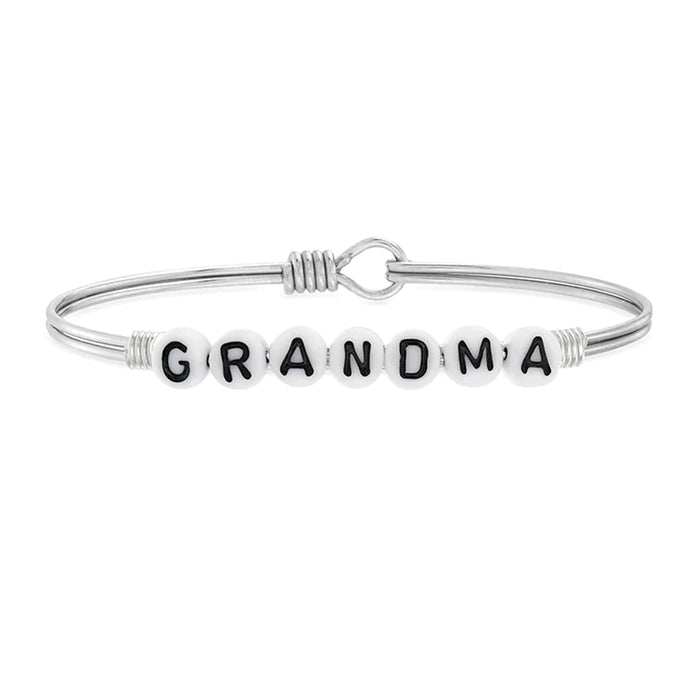 Grandma Letter Bead Bangle