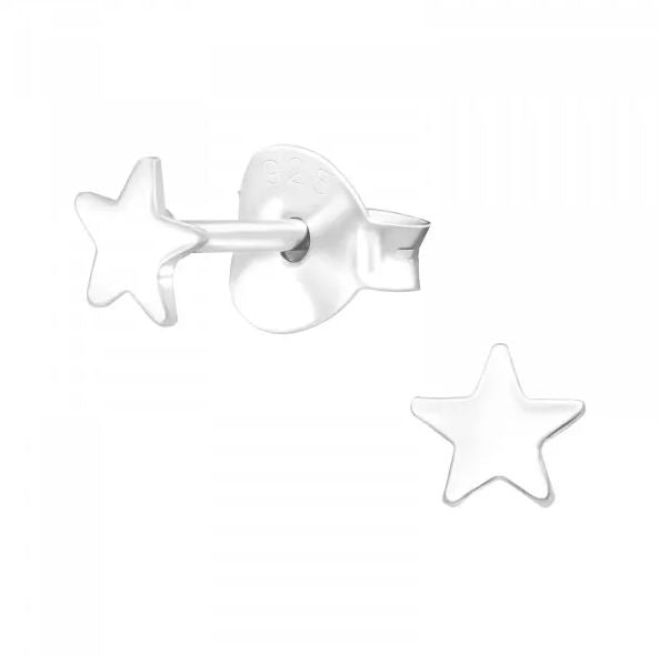 Mini Star Sterling Silver Stud Earrings